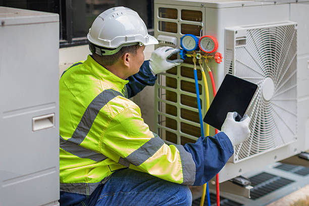Professional Hvac technician working in Belmont, NC